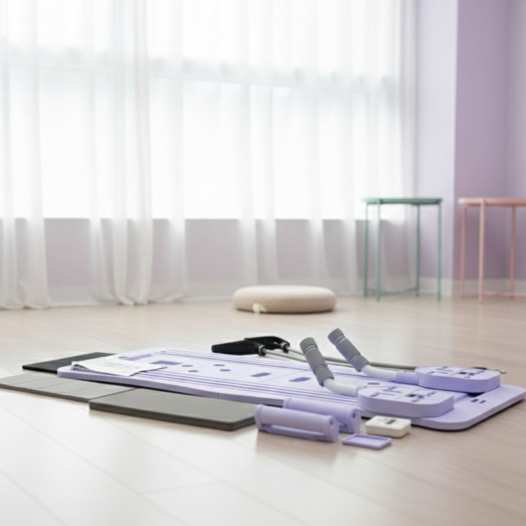 Tabla Pilates y Push up Con Elásticos